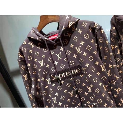 supreme hoodie louis vuitton price|louis vuitton supreme red hoodie.